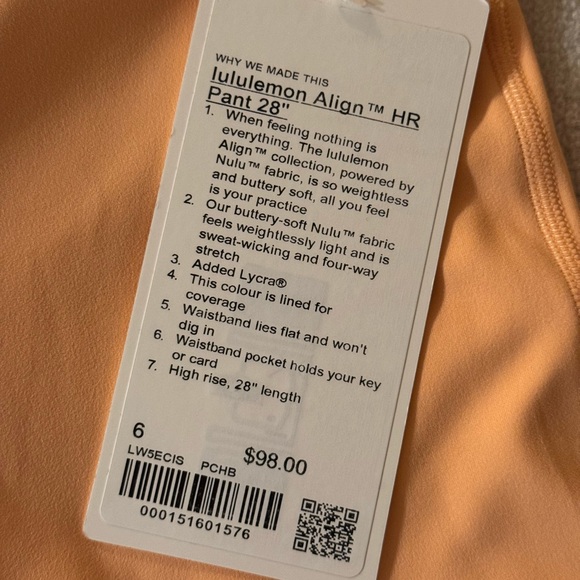 Lululemon Align TM HR Pant 28" - Picture 2 of 3